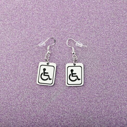 CENWA Handicap Disabled Sign Disability أقراط للتوعية بالإعاقة in Kuwait