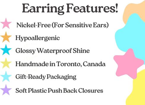 Duck Earring Jewelry - Rubber Duckie Studs - Unisex Jewelry for Women and Men Duck Earrings - Unique Birthday Present for Friends - Handmade Hypoallergenic Nickel-FreeTitanium Earrings in Saudi Arabia