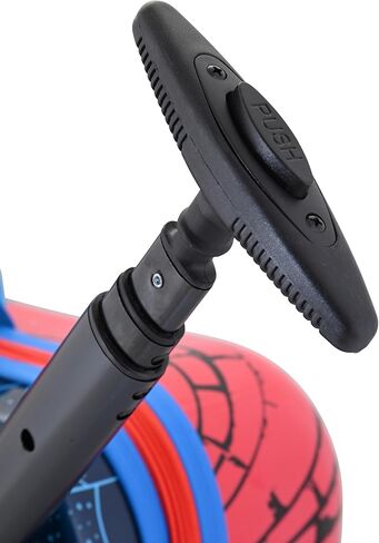 Fast Forward Marvel Spiderman Ride-On Kids Suitcase - 18" Tow-Along Toddler Luggage - Carry-On Cute Bag with Wheels 18"x10"x14.5" in Saudi Arabia