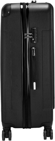 Generic Smart Luggage Set ABS Trolley Set – 20in/24in/28in Portable ABS Suitcase Trio Secure & Stylish 3-in-1 Ergonomic Trolley Case Rolling Luggage and Travel Bag Combination, Black in Saudi Arabia
