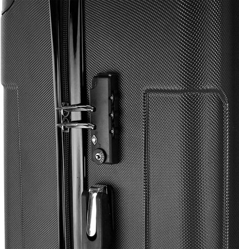 Generic Smart Luggage Set ABS Trolley Set – 20in/24in/28in Portable ABS Suitcase Trio Secure & Stylish 3-in-1 Ergonomic Trolley Case Rolling Luggage and Travel Bag Combination, Black in Saudi Arabia