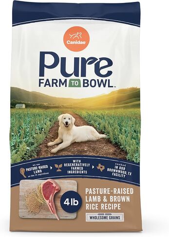 CANIDAE Pure Limited Ingredient Premium Adult Dry Dog Food, Real Bison & Barley Recipe, 4 lbs, with Wholesome Grains in Kuwait
