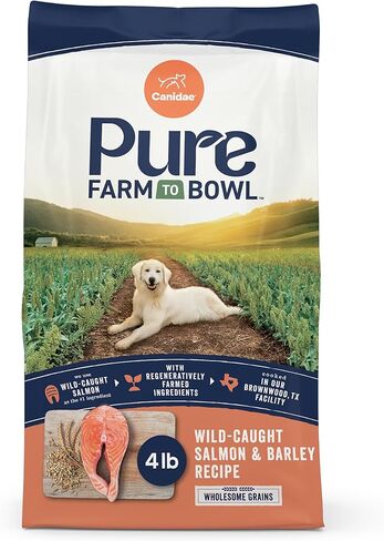 CANIDAE Pure Limited Ingredient Premium Adult Dry Dog Food, Real Bison & Barley Recipe, 4 lbs, with Wholesome Grains in Kuwait