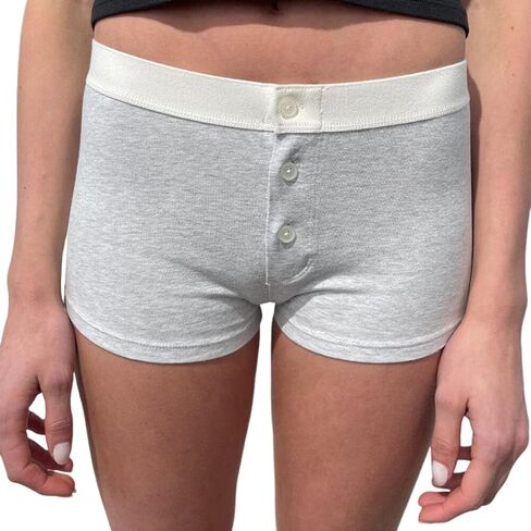 Pajama Boxer Micro Shorts Women Y2k Low Rise Elastic Floral Button Striped Bear Sexy Pjs Sleep Mini Boy Bottoms in Kuwait