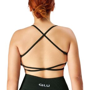 Attractive Collection Women Seamless Adjustable Criss Cross Sports Bra | Strappy, Backless, Padded in Saudi Arabia