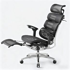 Ergonomic Mesh Office Chair – High Back, Adjustable Lumbar, 4D Armrests, Triple-Layer Backrest, 3-Level Recline, Folding Footrest, PU Wheels, 350 lbs (O2 Ergo MAX 747) in Saudi Arabia