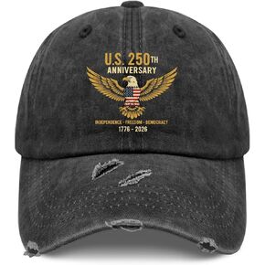 U.S. 250th Anniversary Hats for Womens Vintage Washed Distressed Baseball Cap in Saudi Arabia
