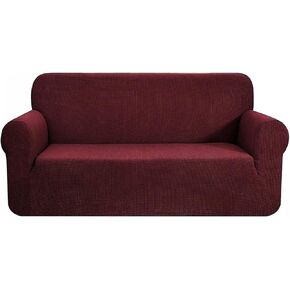 طقم مكون من قطعتين من Home Must Haves بلون الشوكولاتة البني وغطاء حماية للأريكة وغطاء للمقعدين مرن مطاطي بأربعة اتجاهات in Kuwait