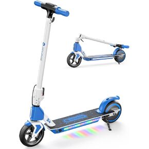 isinwheel S2 Electric Scooter for Kids Ages 6-12,150W Kids Electric Scooter with Adjustable Speed and Height, Colorful Lights, Double Brake in Kuwait