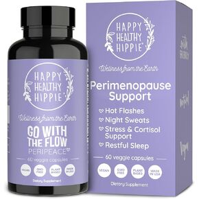 Happy Healthy Hippie Hormone Balance for Women - PMS Support Supplement & Menopause Supplements for Women | Bloating Relief, Mood Support, PMDD | Chasteberry Supplement for Women, Black Cohosh, 60 Ct in Kuwait