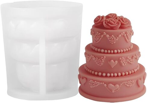 قالب شمعة جمجمة ثلاثية الأبعاد ، قالب شمعة جمجمة زهرة روز شمعة العطرية ، قالب راتنجات الإبوكسي الجمجمة العظمية لصنع شمعة DIY ، ديكور المنزل ، 2 مساءً in Kuwait