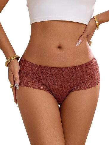 Sexy Womens Underwear Lace Shorts - Boy Shorts Sexy Cheeky Panties Breathable Lightweight Soft Boyshorts Panty in Saudi Arabia
