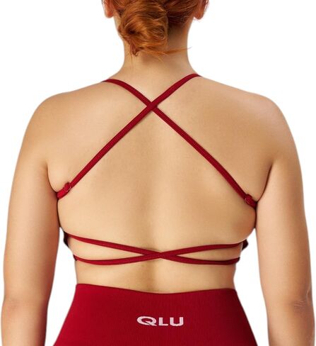 مجموعة جذابة للنساء حمالة صدر رياضية متقاطعة قابلة للتعديل | Strappy، عارية الذراعين، مبطن in Kuwait