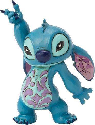 Enesco Disney Traditions من Jim Shore Lilo and Stitch Dancing Pose تمثال صغير، 3.625 بوصة، متعدد الألوان in Kuwait