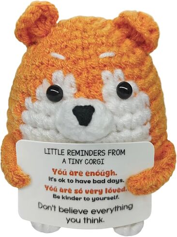 Cute Handmade Corgi Crochet Gift - Uplifting Emotional Support for Birthdays,Christmas,Any Occasion in Saudi Arabia