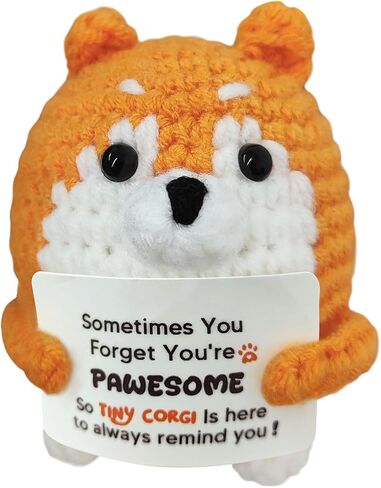 Cute Handmade Corgi Crochet Gift - Uplifting Emotional Support for Birthdays,Christmas,Any Occasion in Saudi Arabia