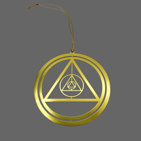 AA Circle Triangle 3D Sobriety Christmas Ornament | Alcoholics Anonymous Recovery Gift in Saudi Arabia