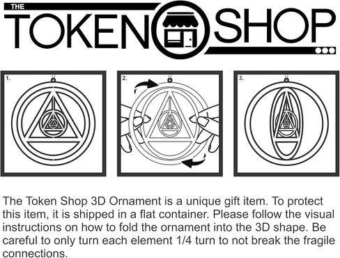 AA Circle Triangle 3D Sobriety Christmas Ornament | Alcoholics Anonymous Recovery Gift in Saudi Arabia
