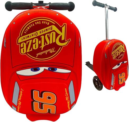 Fast Forward Bluey 18 "kid on on oncase-Scooter Light-On Light-On Luggage مع عجلات LED Light Up in Kuwait