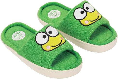شبشب نسائي من Bioworld Keroppi Character Head Patch أخضر مفتوح عند الأصابع in Saudi Arabia