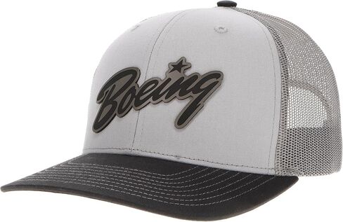 Boeing Script Logo Heritage Trucker Hat - Charcoal in Kuwait