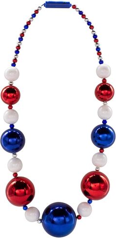 LEDILITES Windy City LED LED UP 44 "Jumbo Mardi Gras Bead Necklace مع 3 أوضاع ضوئية ديناميكية للمتعة الاحتفالية in Kuwait