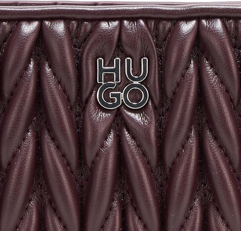 HUGO، محفظة جلدية مزخرفة بشعار مكدس، Coffee Talk، مقاس واحد in Saudi Arabia