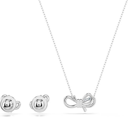 Swarovski Lifelong Bow set, Bow, Blue, Rhodium Finish in Saudi Arabia