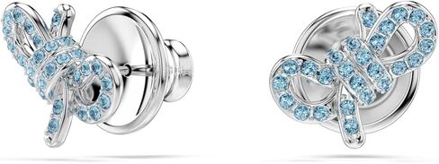 Swarovski Lifelong Bow set, Bow, Blue, Rhodium Finish in Saudi Arabia