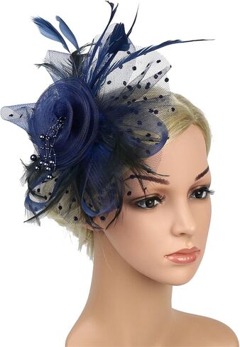 Elegant Headpiece Flapper Headband Roaring 20s Headpieces Tea Party for Women Great Gatsby head piece in Saudi Arabia