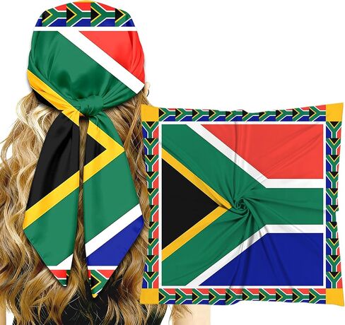 العلم باندانا 27.5 × 27.5 "LargeSatinHeadScarfForHeadband وشاح الشعر التفاف الأوشحة وشاح الرقبة والإكسسوارات in Kuwait