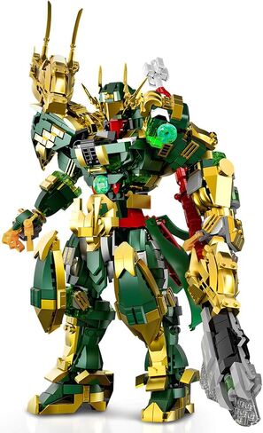 Hero Mech Building Set, MOC China Mythical Hero Xiang Yu Mech Armor Robot Model Kit, Classic Chinoiserie Mecha Collectible Display Toys Gifts for Kids Adults 12+ (1650PCS) in Kuwait