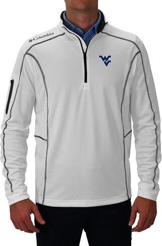 بلوفر Columbia West Virginia Univ Golf للرجال خفيف الوزن كاجوال جولف Shotgun in Kuwait