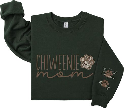 Chiweenie Mom Sweatshirt, Personalized Chiweenie Shirt, Chiweenie Mom Gift, Custom Chiweenie Sweatshirt, Chiweenie Lover Gift in Saudi Arabia