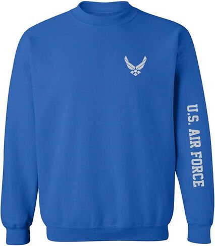 zerogravitee U.S. Air Force Grey Sleeve Print Crewneck Sweatshirt in Saudi Arabia