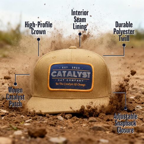 قبعة Tradesman Snapback – مجموعة التغيير – أسمر | أغطية رأس فاخرة لأسلوب الحياة in Saudi Arabia