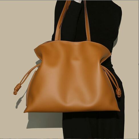 FarDas BIG TOTE- Women's Cowhide Large Tote Bag Drawstring Leather Shopping Bags in Saudi Arabia