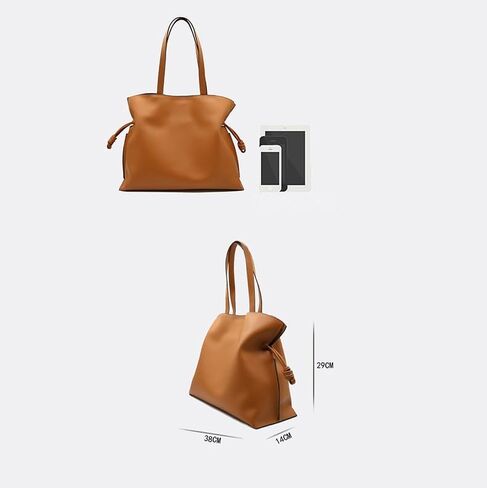 FarDas BIG TOTE- Women's Cowhide Large Tote Bag Drawstring Leather Shopping Bags in Saudi Arabia