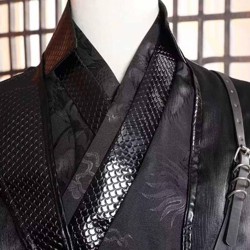 الذكور هالوين كرنفال تأثيري حلي الكبار الصينية خمر Hanfu الأسود مجموعات القوطية حزب الزي للنساء in Kuwait