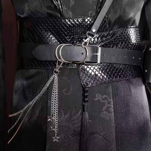 الذكور هالوين كرنفال تأثيري حلي الكبار الصينية خمر Hanfu الأسود مجموعات القوطية حزب الزي للنساء in Kuwait