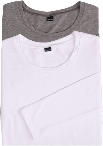 Felina | Key Item Long Sleeve Crew Neck Tee | Cotton & Modal | 2-Pack in Saudi Arabia