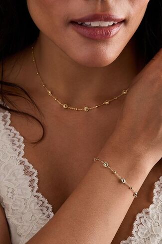 Alex and Ani Floret Chain Bracelet for Women (Shiny Gold) in Saudi Arabia