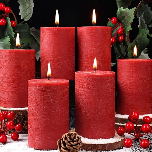 4 Pack Soy White Pillar Candles,Natural Soybean Pillar Candles,55 H Long Lasting Burning-Unscented,Dripless and Smokeless Rustic White Hand-Poured Candles Dinner Table,for Wedding,Home Decor 2.8x4in in Saudi Arabia