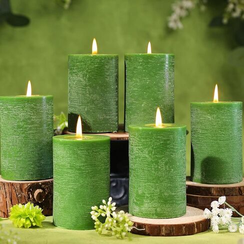 4 Pack Soy White Pillar Candles,Natural Soybean Pillar Candles,55 H Long Lasting Burning-Unscented,Dripless and Smokeless Rustic White Hand-Poured Candles Dinner Table,for Wedding,Home Decor 2.8x4in in Saudi Arabia