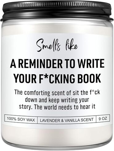 Book Candle, Creative, Cool Gifts for Writers, Authors, Author, Writer Gifts for Women, Men, Writing, Literary Presents for Aspiring Writers, Literature Lovers, Novelists, Journalists, Poets in Saudi Arabia