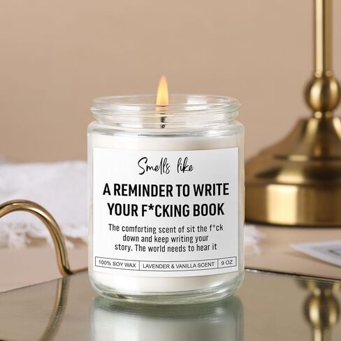 Book Candle, Creative, Cool Gifts for Writers, Authors, Author, Writer Gifts for Women, Men, Writing, Literary Presents for Aspiring Writers, Literature Lovers, Novelists, Journalists, Poets in Saudi Arabia