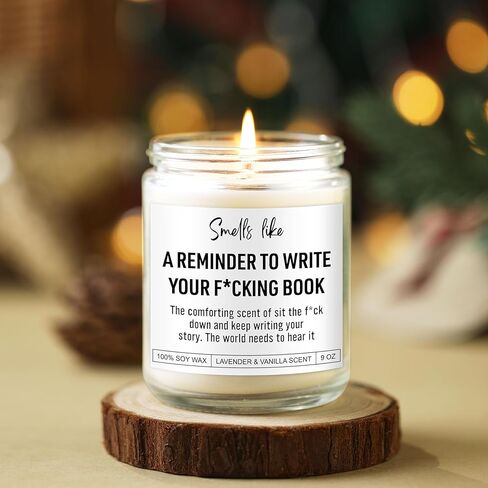 Book Candle, Creative, Cool Gifts for Writers, Authors, Author, Writer Gifts for Women, Men, Writing, Literary Presents for Aspiring Writers, Literature Lovers, Novelists, Journalists, Poets in Saudi Arabia