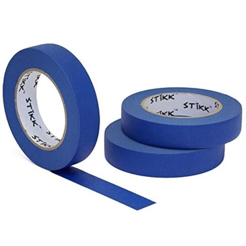 24 Roll Case 2 "بوصة × 60yd Stikk Blue Painters Tape Multi Surface Crepe Paper 14 Day Easy Removal Trim Edge (1.88" في 48 مم) in Kuwait