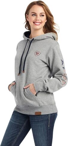 ARIAT (WSL WMS CHIMAYO THUNDERBIRD HOOD HTHR GRY in Saudi Arabia