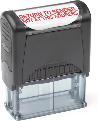 Self Inking Rubber Stamp, Refillable Red Ink Preinstalled - DEPOSITED - 1.4" x 0.51" X (35 x 8mm) in Saudi Arabia